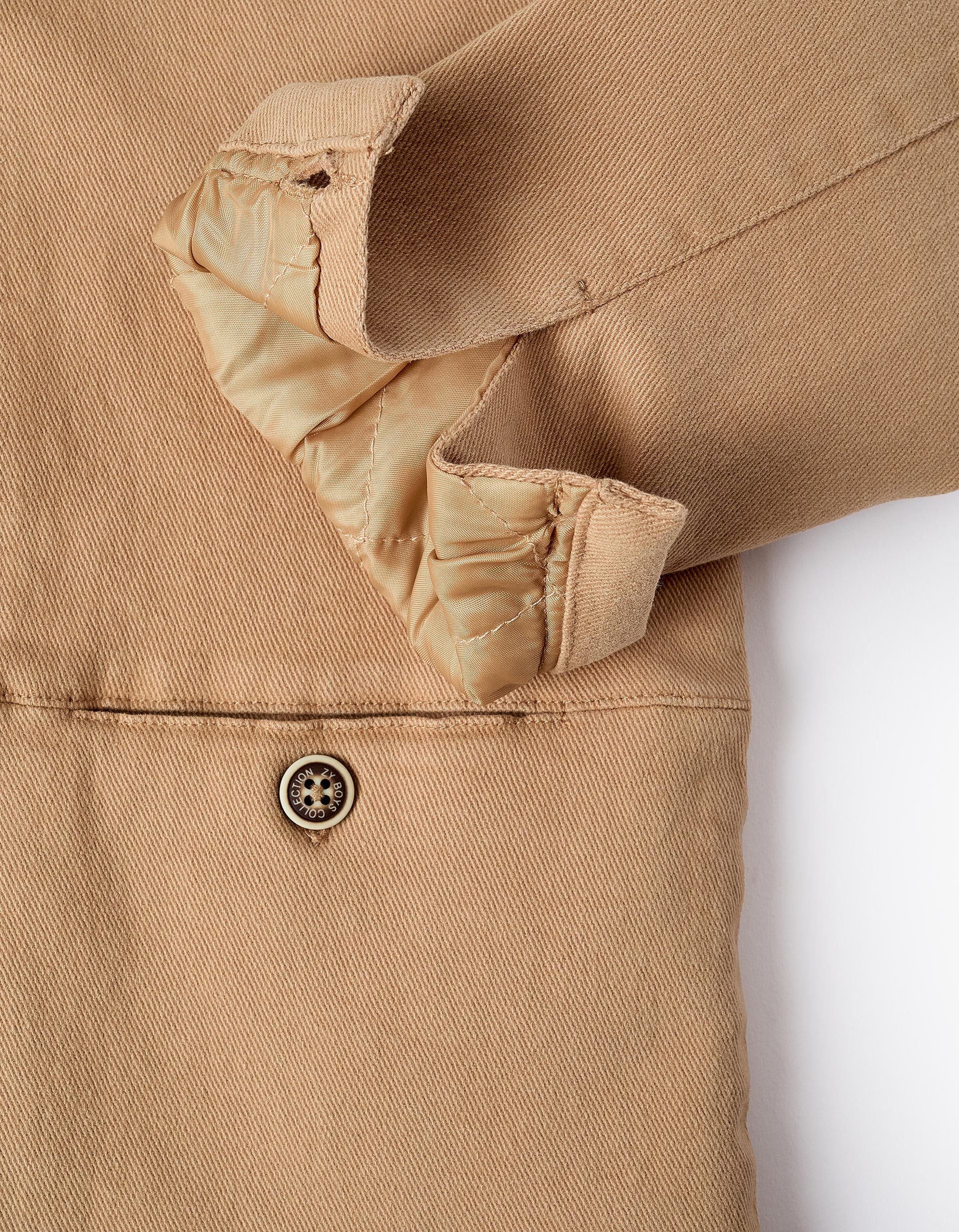 Padded Twill Jacket for Boys, Camel