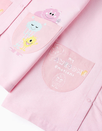 Pack 2 Batas Escolares para Niña 'Emociones', Rosa