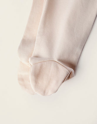 Pack 4 Calças com Pés para Bebé Menino, Branco/Bege/Cinza