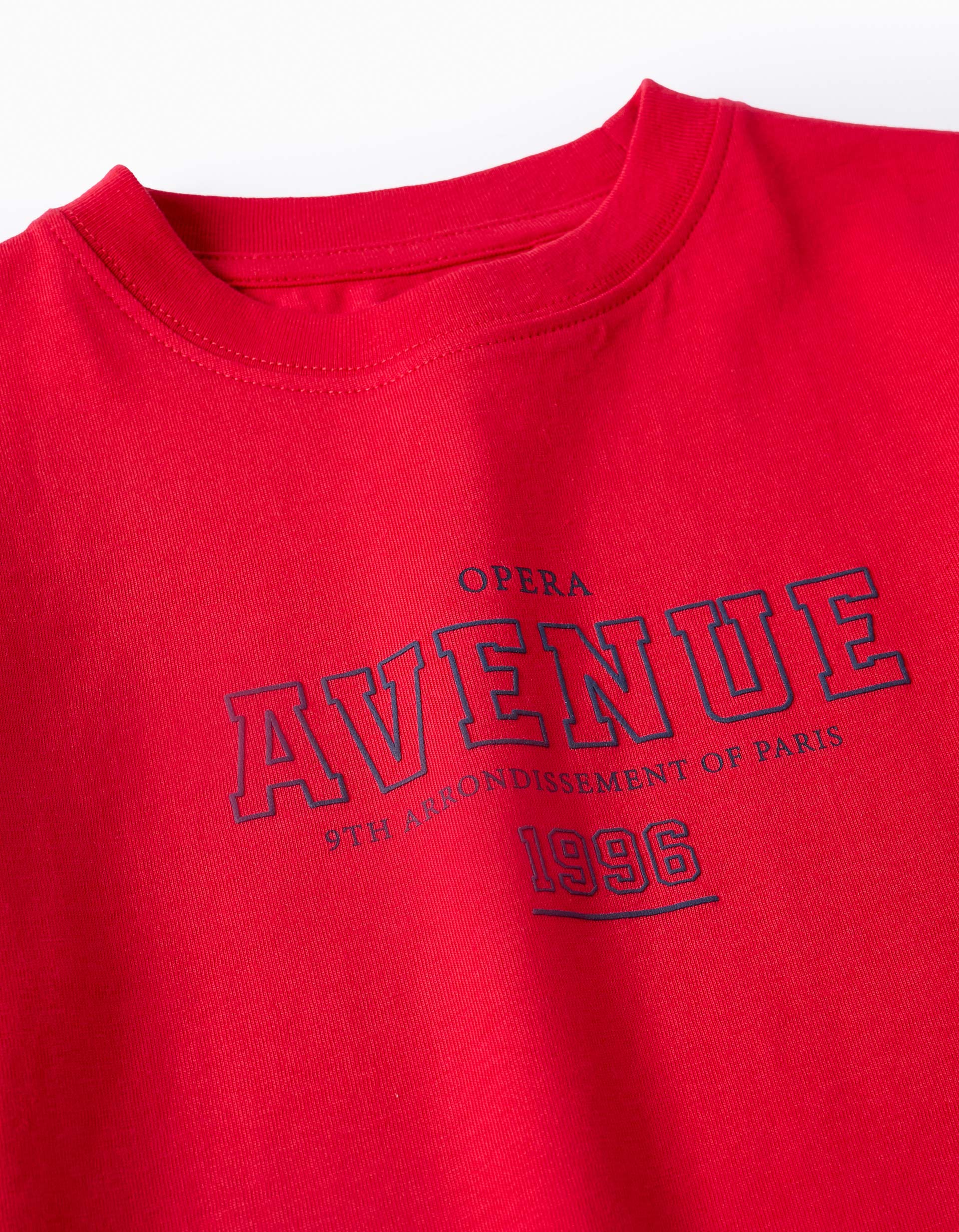 Cotton T-shirt for Boys 'Paris 96', Red