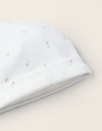 Conjunto de 4 Piezas para Recién Nacido 'Erizo', Blanco/Beige