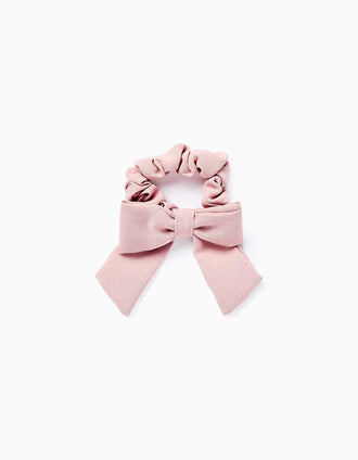 Chouchou avec Nœud pour Bébé et Fille, Rose
