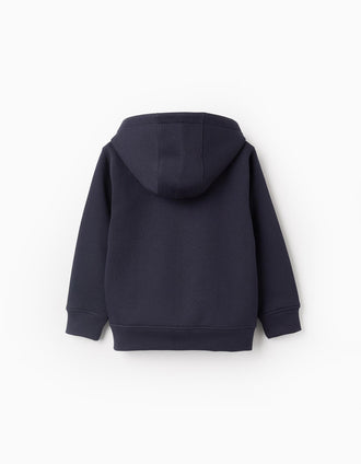 Veste avec Capuche pour Garçon, Bleu Foncé