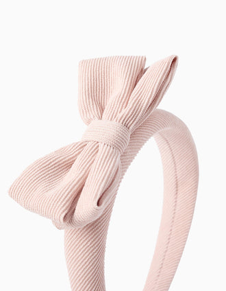 Diadema Acolchada con Lazo para Bebé y Niña, Rosa
