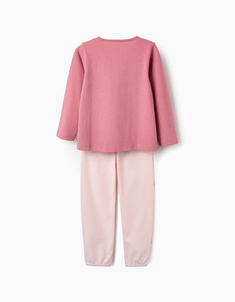Pijama de Algodón para Niña 'Follow your Heart', Rosa