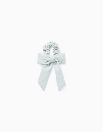 Scrunchie com Laço para Bebé e Menina, Verde Água