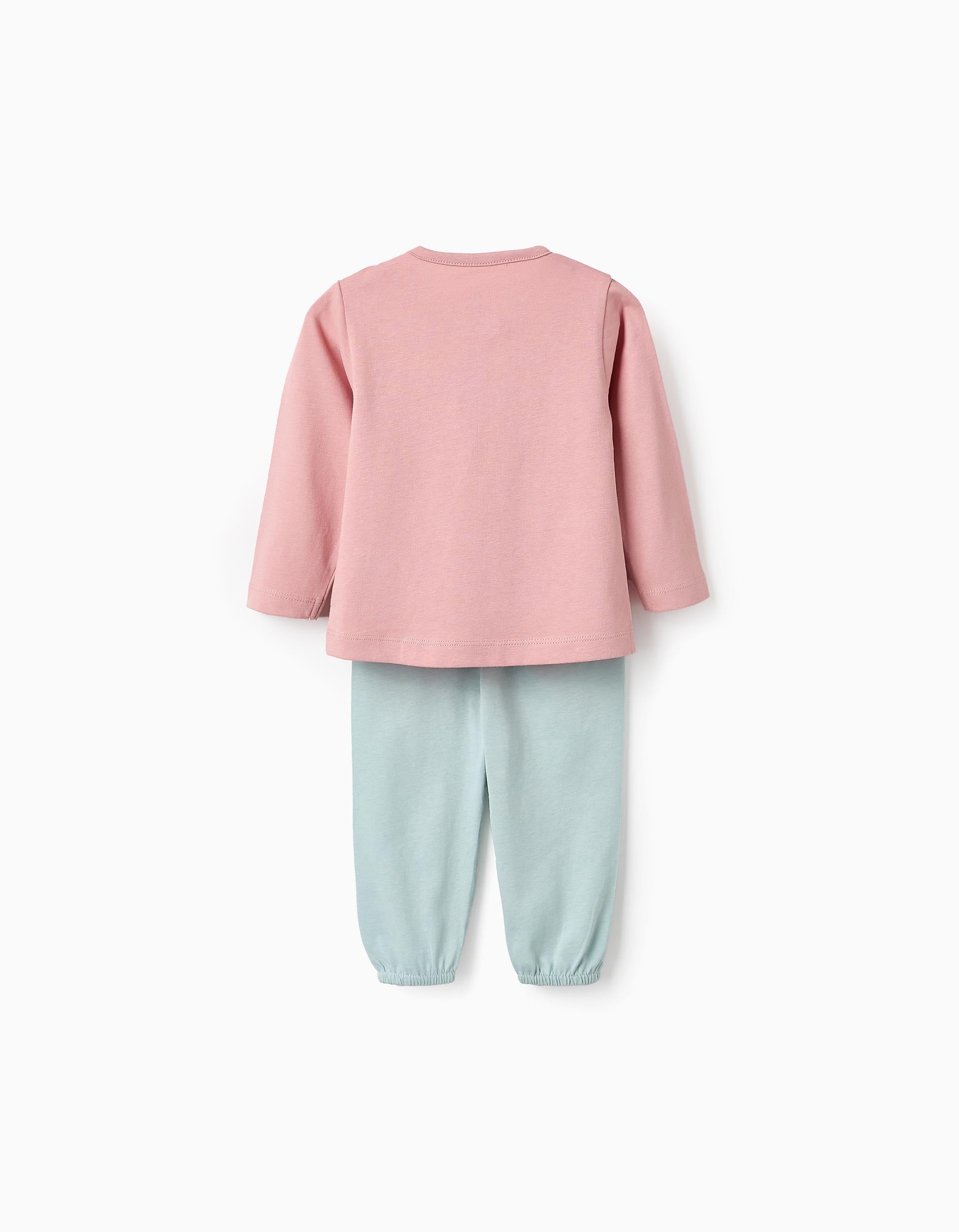 Cotton Pyjama for Baby Girls 'Fox', Pink/Blue