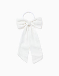 Elástico con Lazo Largo para Bebé + Niña, Blanco
