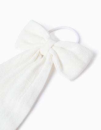 Elástico con Lazo Largo para Bebé + Niña, Blanco
