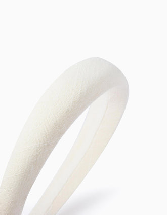Diadema Acolchada para Bebé y Niña, Blanco