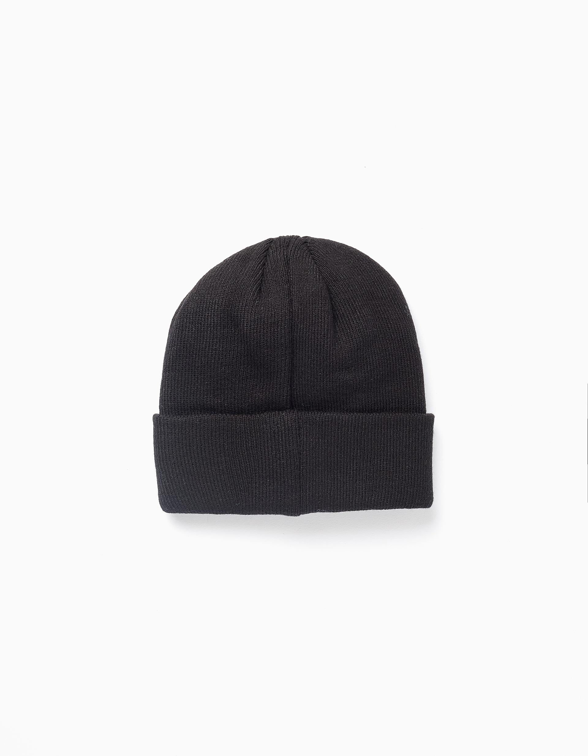 Beanie Glow in the Dark for Boys 'Brain', Black