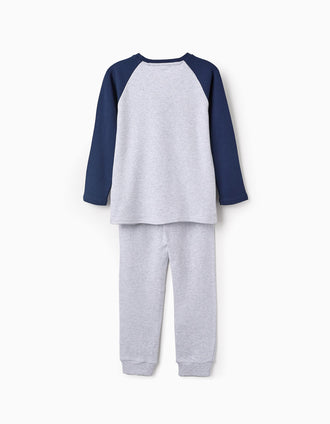 Pyjama en Coton pour Garçon 'Vengeurs', Gris/Bleu