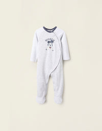 Babygrow de Algodão para Bebé Menino 'Mickey', Cinza