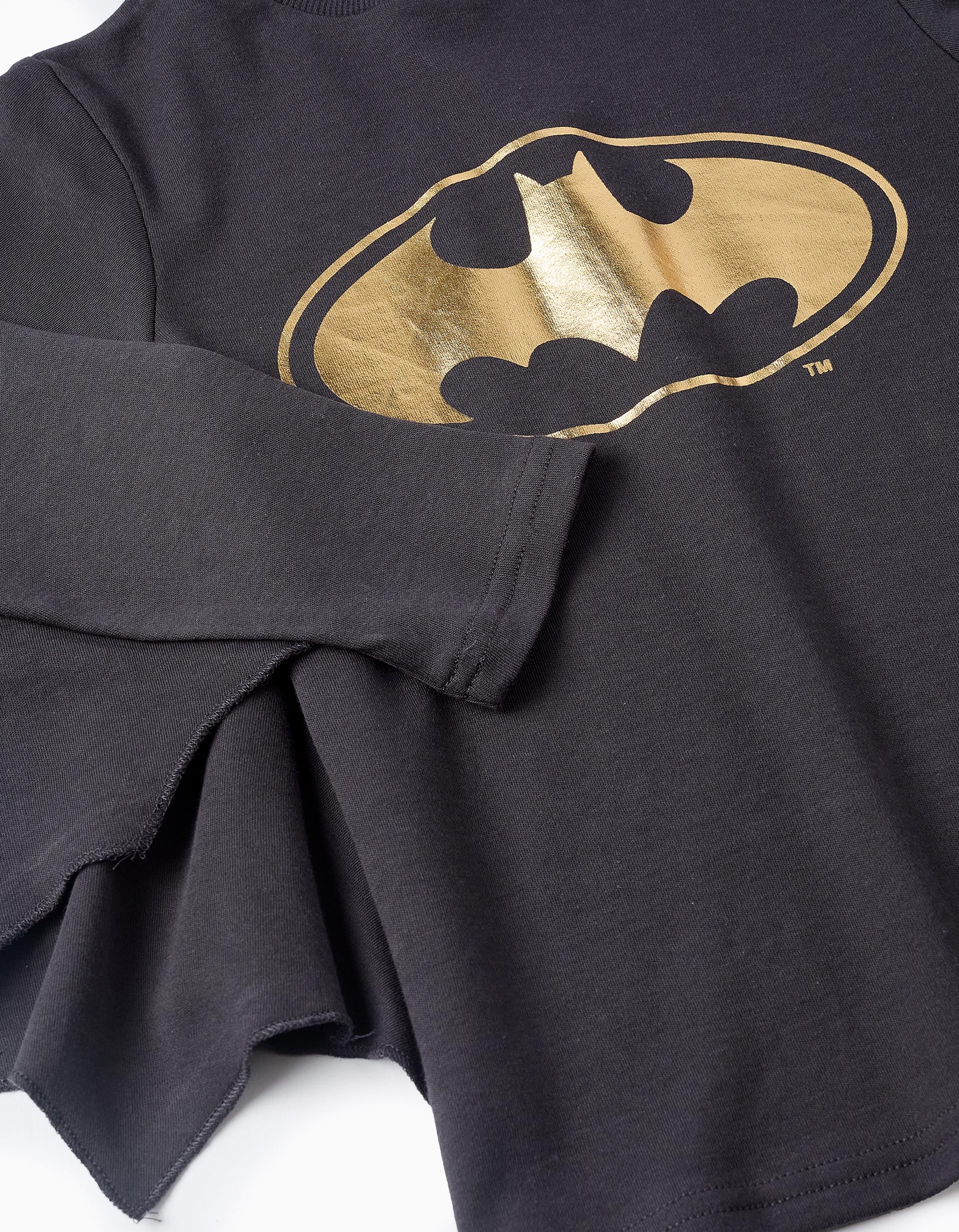 Pijama de Algodão para Menino 'Batman', Preto/Cinza