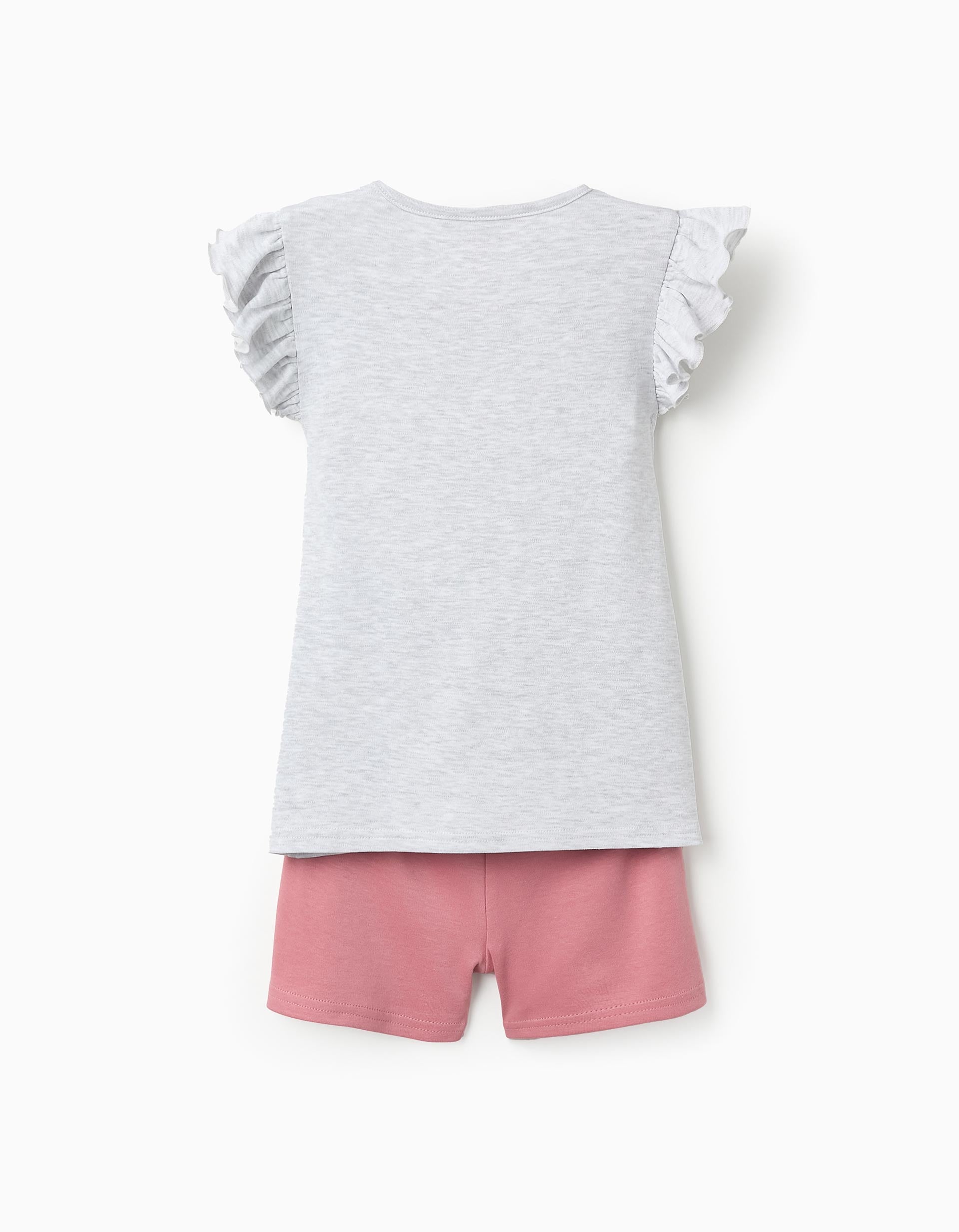 Cotton Pyjama for Girls 'Minnie & Daisy', Pink/Grey