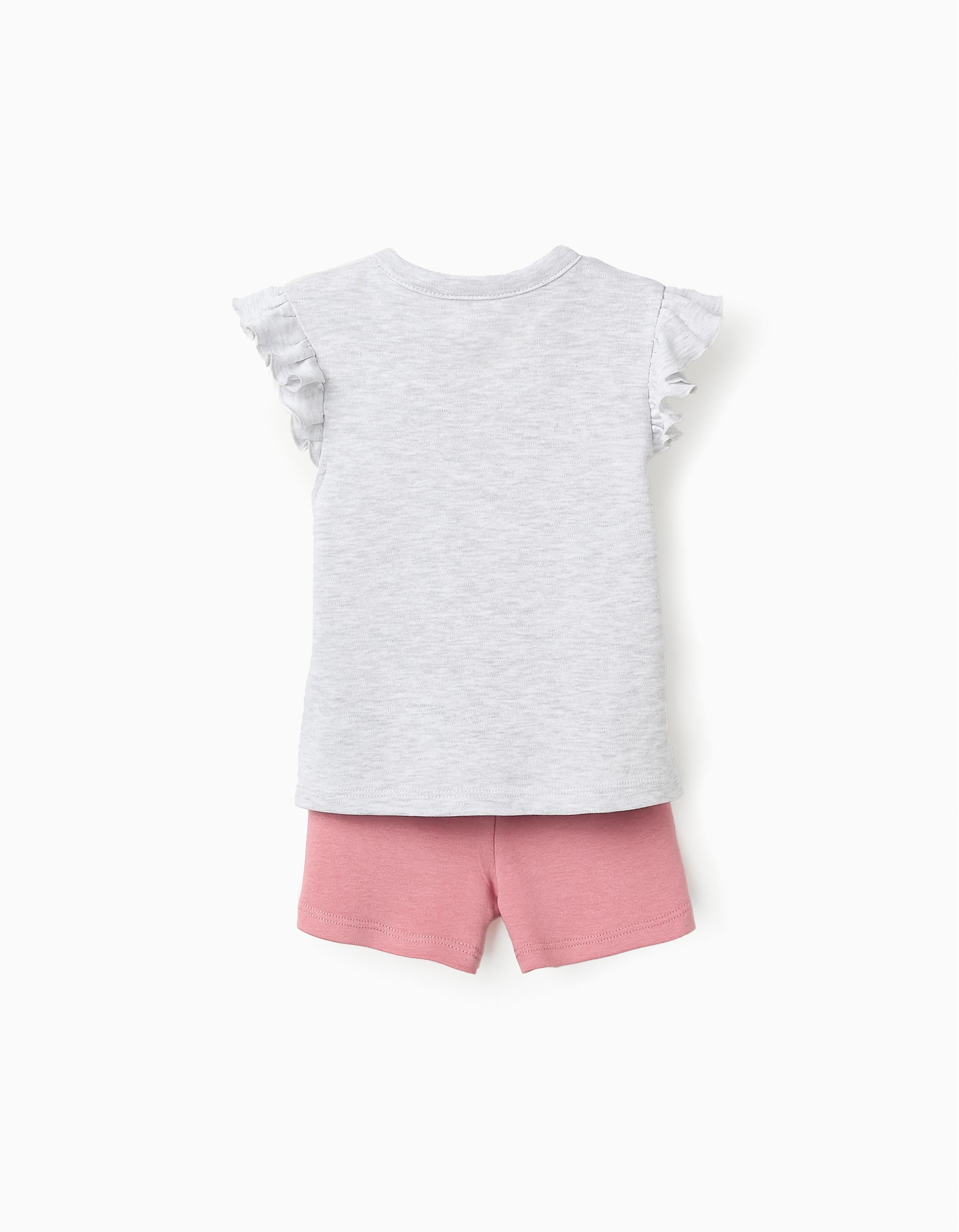 Cotton Pyjama for Baby Girls 'Minnie', Pink/Grey