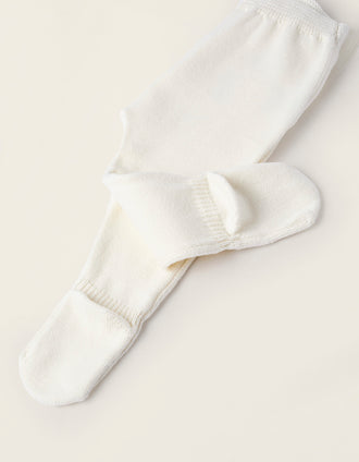 Casaco + Calças + Gorro de Malha para Recém-Nascido, Branco