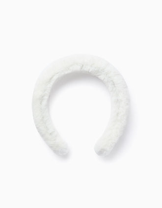 Diadema De Pelo Sintético para Bebé y Niña, Blanco