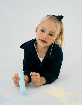 Scrunchie com Laço para Bebé e Menina, Azul Escuro/Dourado