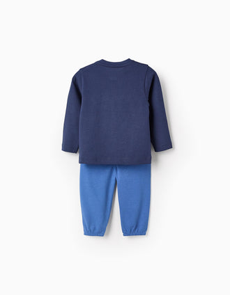Pyjama en Coton pour Bébé Garçon 'Playball', Bleu