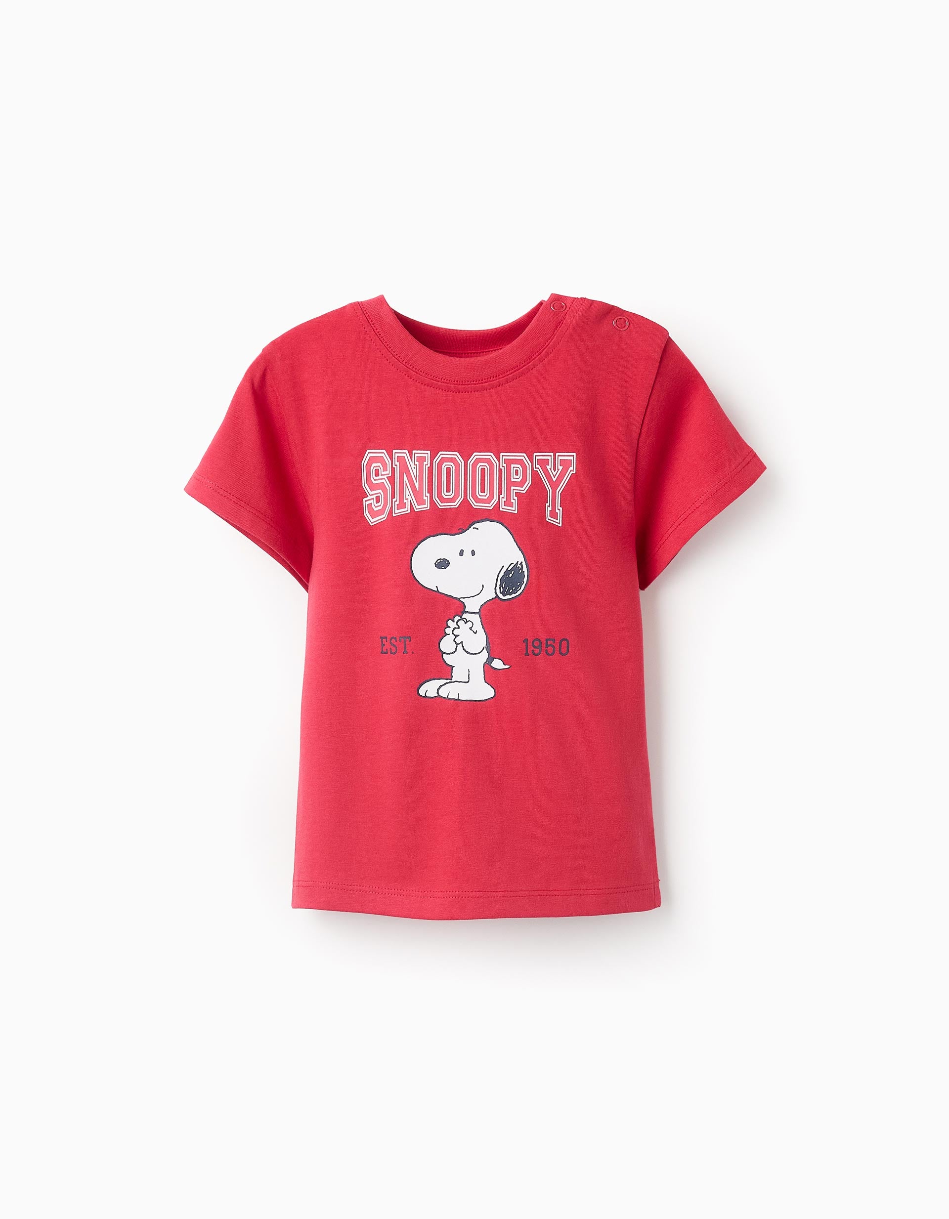 Cotton T-shirt for Baby Boys 'Snoopy', Red