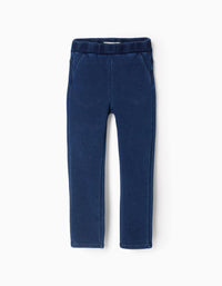 Jeggings Efeito Térmico para Menina, Azul Escuro