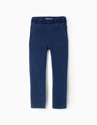 Jegging Efecto Térmico para Niña, Azul Oscuro