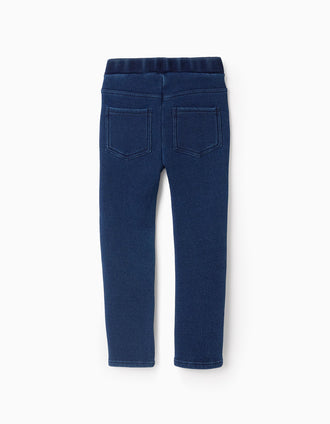 Jegging Efecto Térmico para Niña, Azul Oscuro