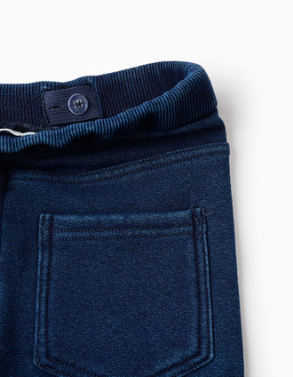 Jegging Efecto Térmico para Niña, Azul Oscuro