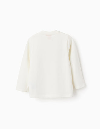 Camiseta de Manga Larga para Bebé Niño 'Snoopy', Blanco