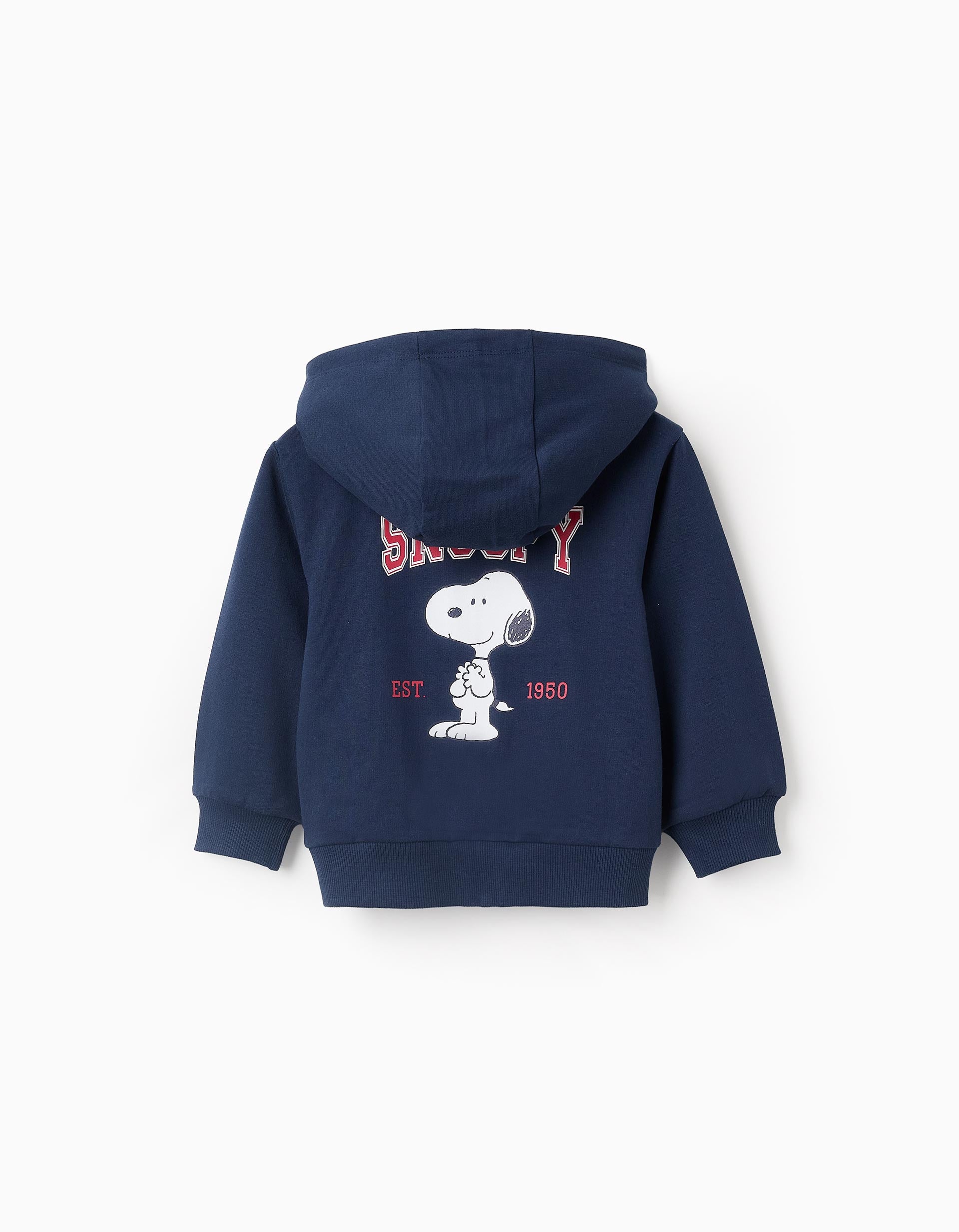 Hooded Jacket for Baby Boys 'Snoopy', Dark Blue