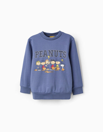 Sweat en Coton pour Garçon 'Snoopy', Bleu