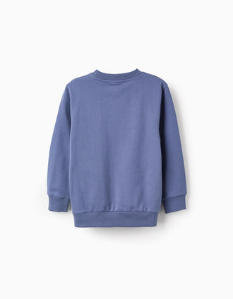 Sweat en Coton pour Garçon 'Snoopy', Bleu