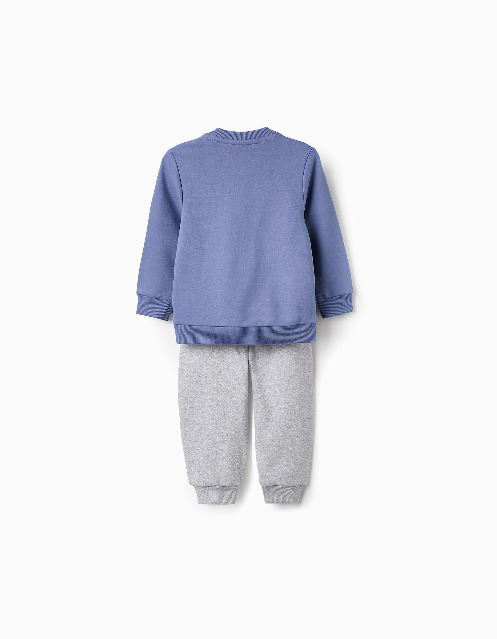 Sweatshirt + Cotton Trousers for Baby Boys 'Snoopy', Blue/Grey