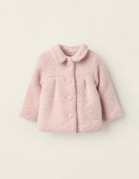 Manteau Doux pour Nouveau-née, Rose