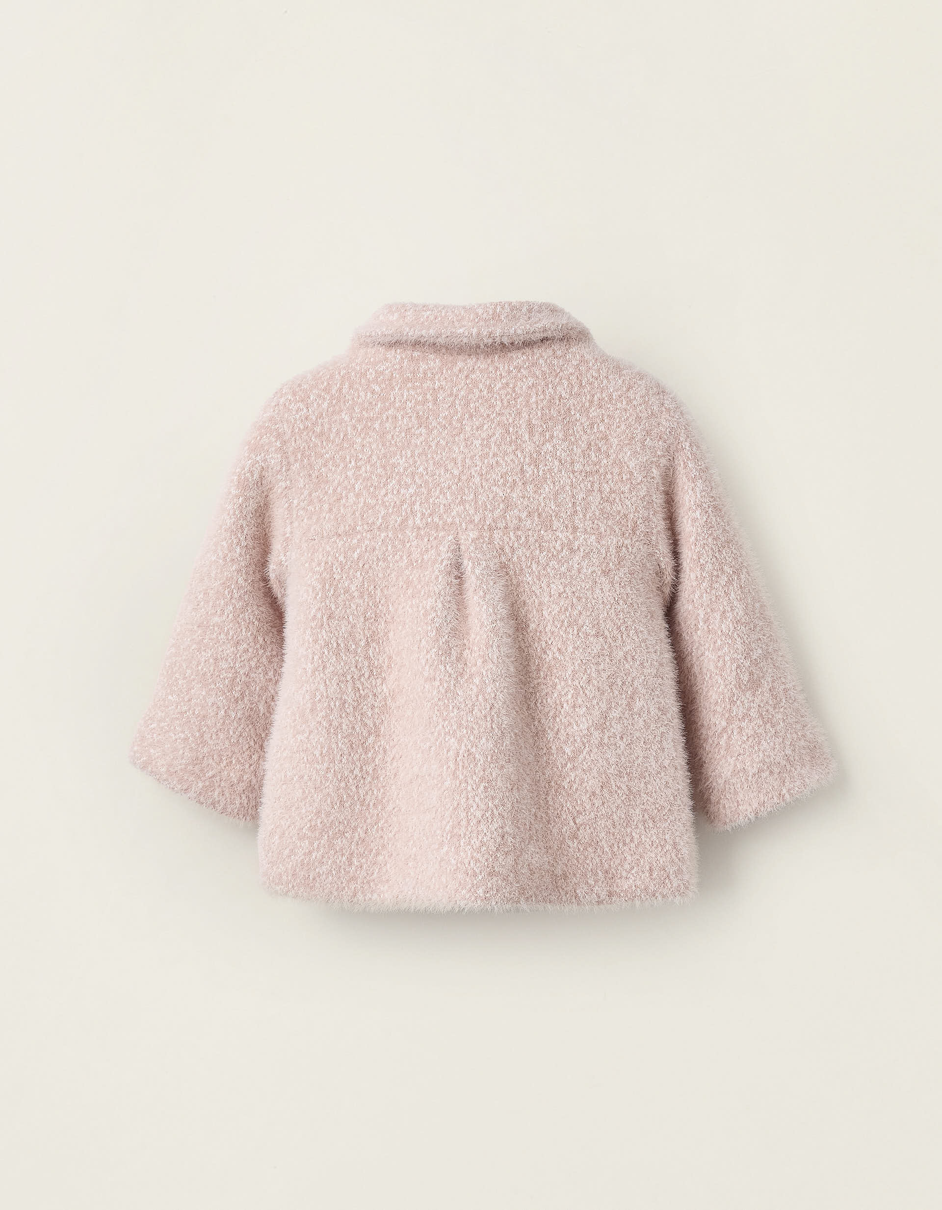 Fuzzy Jacket for Newborn Girls, Pink