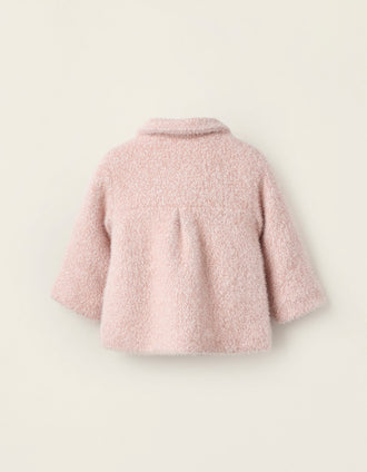 Abrigo Afelpada para Recién Nacida, Rosa