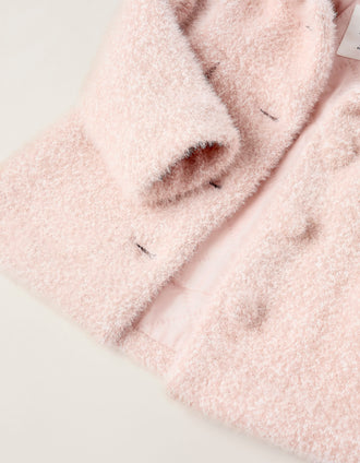 Abrigo Afelpada para Recién Nacida, Rosa