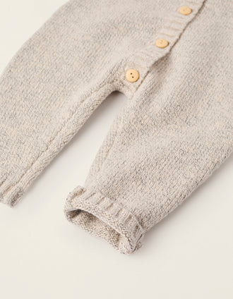 Peto de Punto para Recién Nacido, Beige