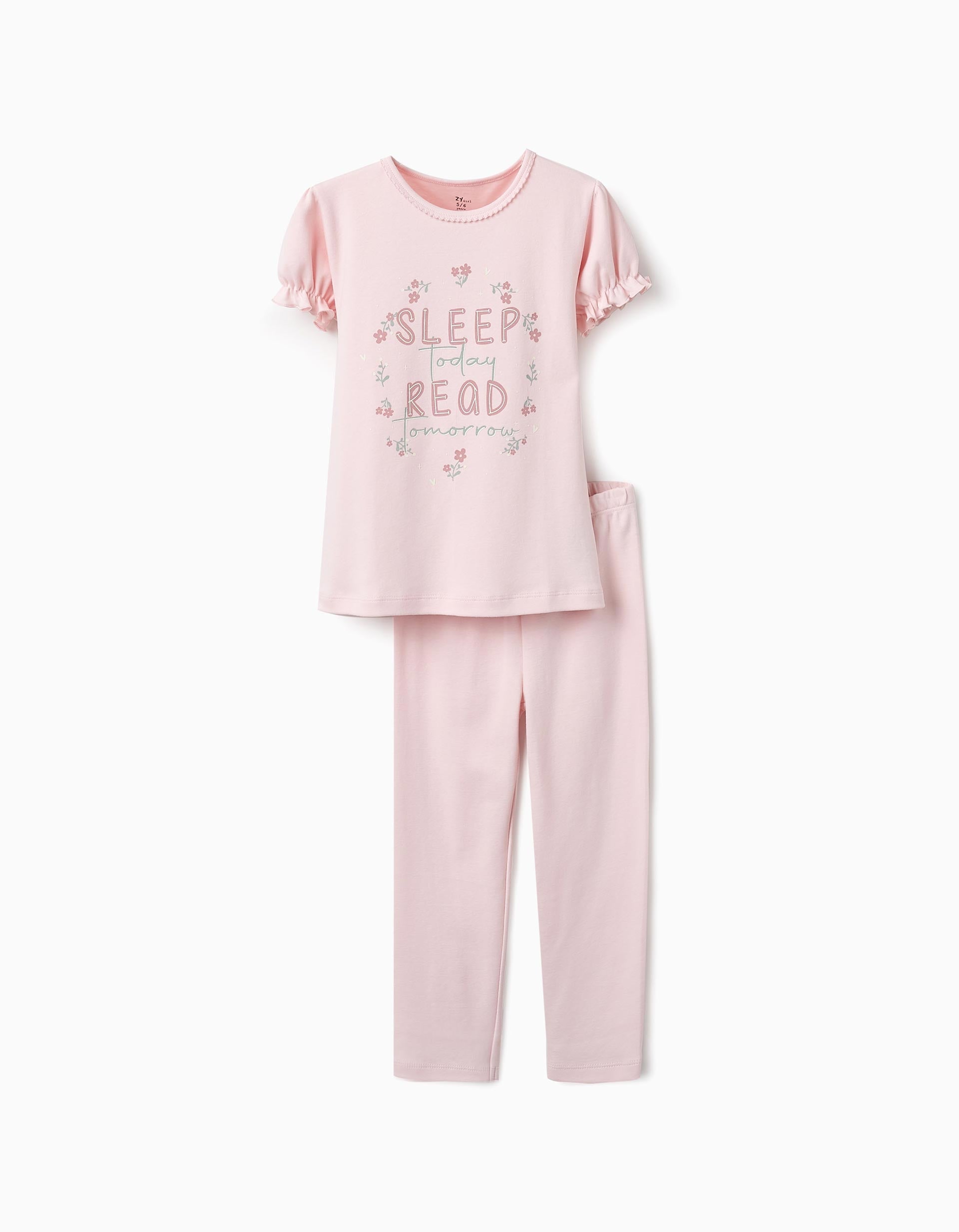 Glow in the Dark Pyjama with Tulle Skirt for Girls 'Sleep', Pink