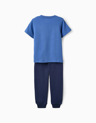 Pijama Brilha no Escuro para Menino 'Major League', Azul