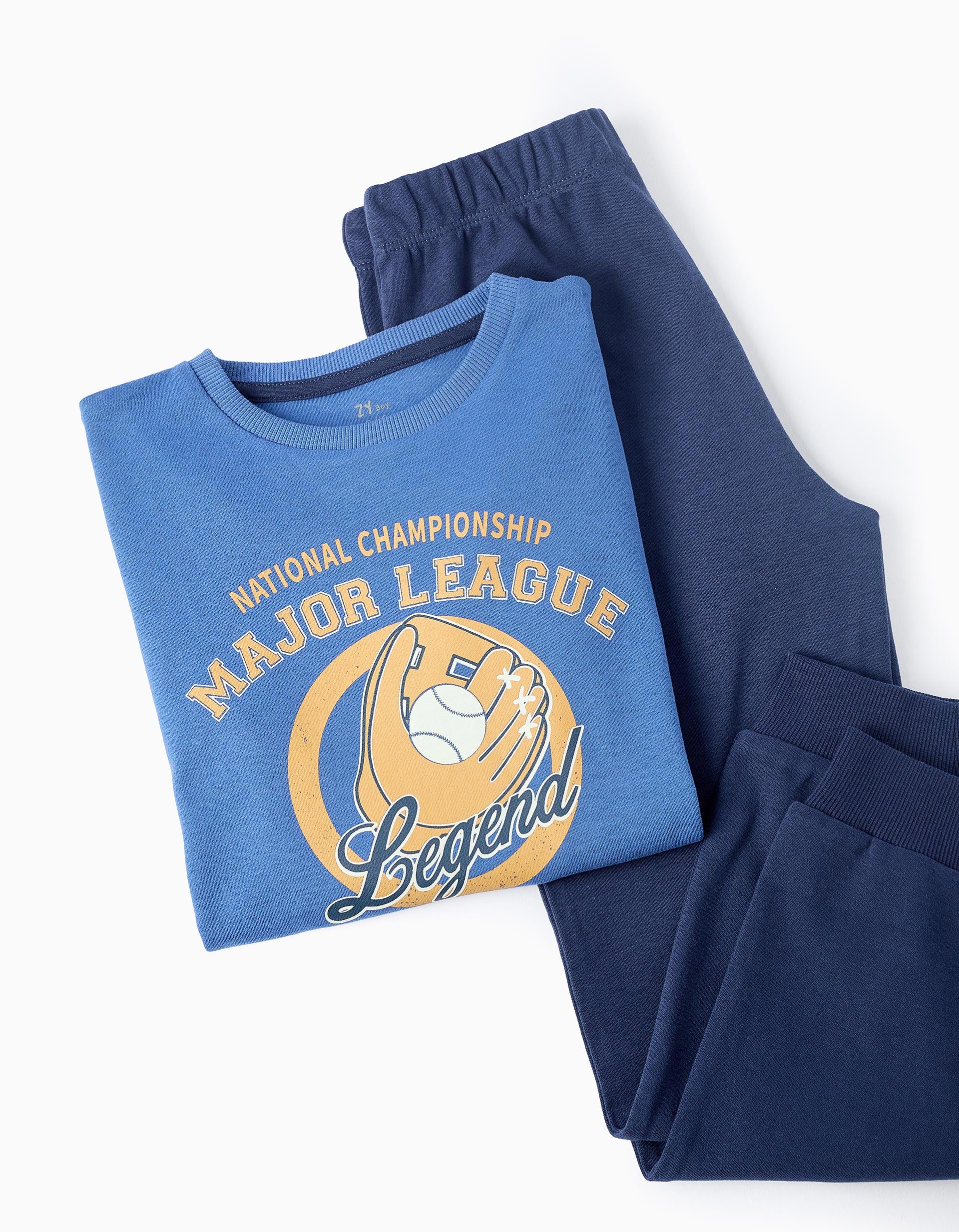 Glow in the Dark Pyjama for Boys 'Major League', Blue