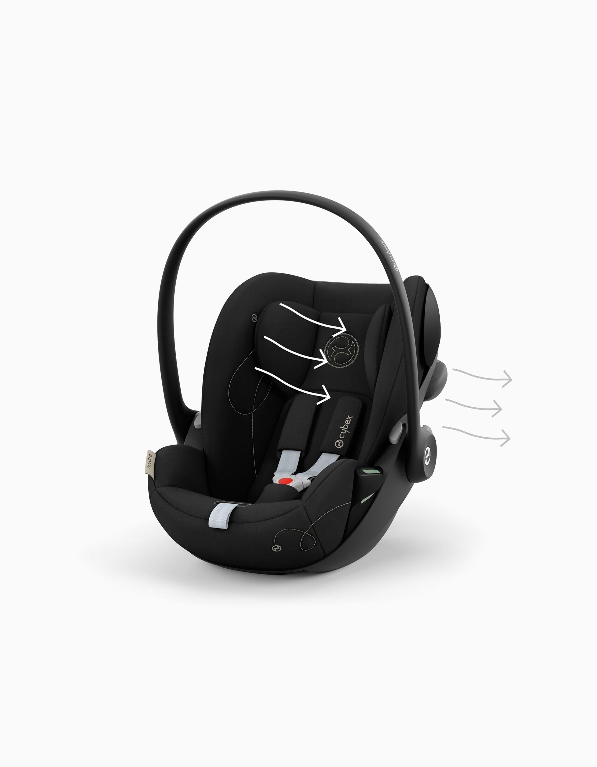 Car Seat I-Size Cybex Cloud G (40-87), Moon Black