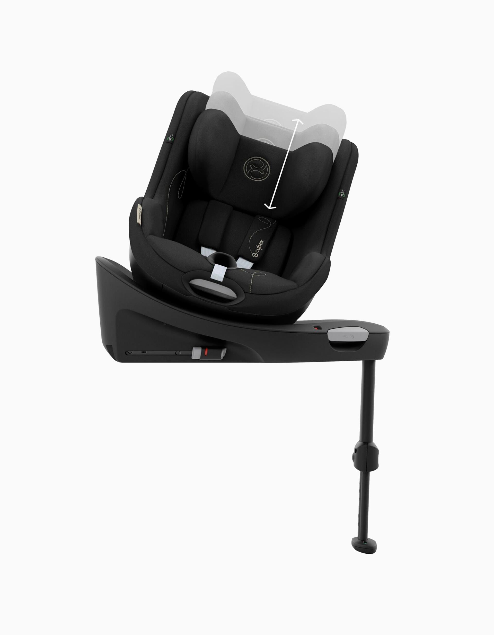 Car Seat I-Size Cybex Sirona G with Base (61-105), Moon Black