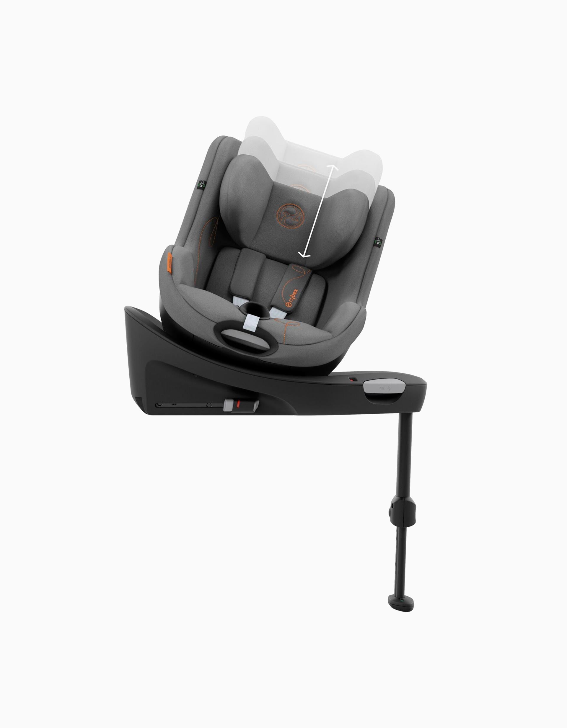 Car Seat I-Size Cybex Sirona G with Base (61-105), Lava Grey