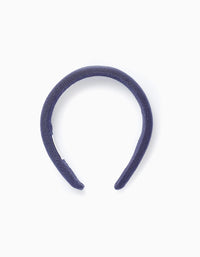 Diadema Acolchada para Bebé y Niña, Azul Oscuro