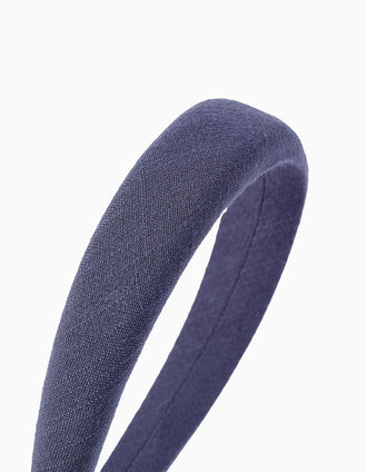 Diadema Acolchada para Bebé y Niña, Azul Oscuro