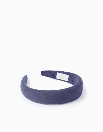 Diadema Acolchada para Bebé y Niña, Azul Oscuro
