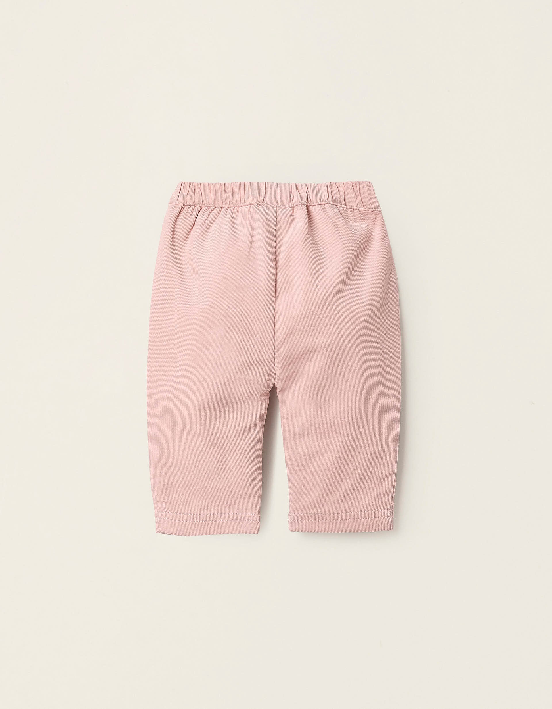 Corduroy Trousers for Newborn Girls, Pink