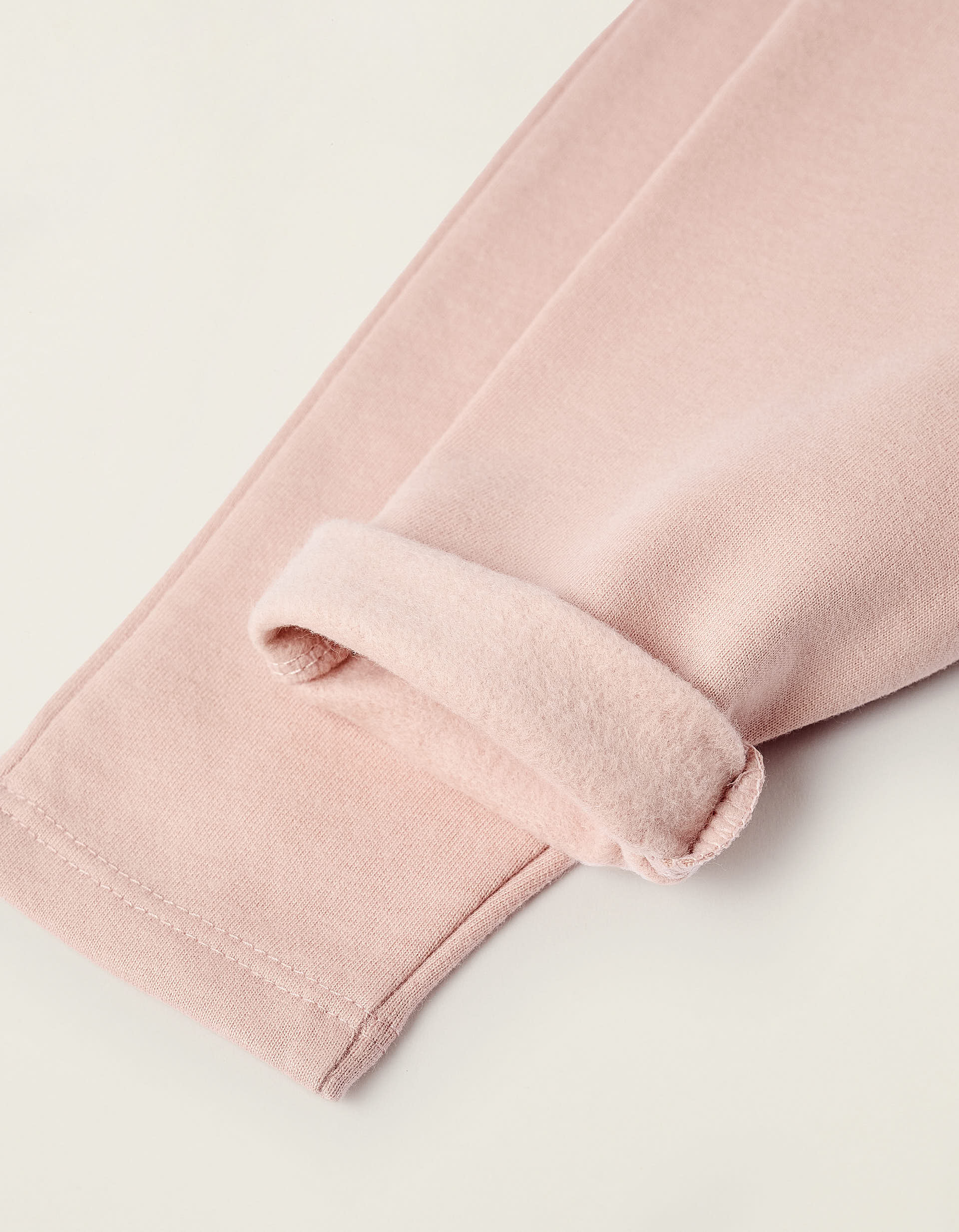 Sweatshirt + Footed Trousers for Newborn Girls 'Flowers', Pink